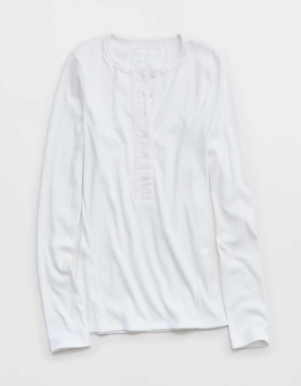 Aerie 에센셜 크루 레이어링 티셔츠