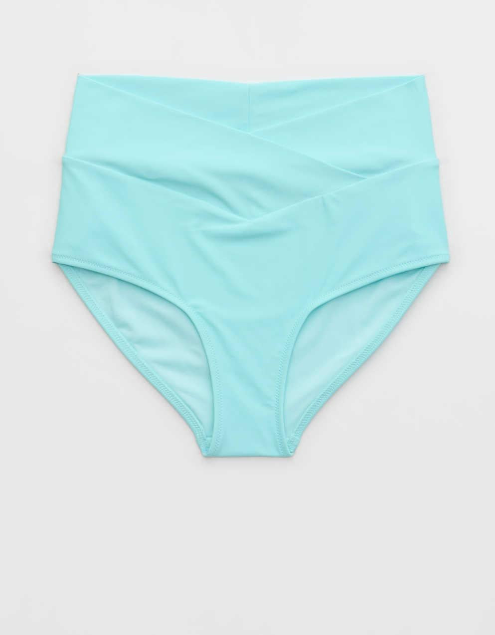 Aerie 하이 라이즈 풀 커버리지 크로스오버 비키니 하의