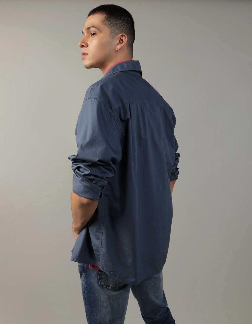 AE Everyday Relaxed Oxford Button-Up Shirt