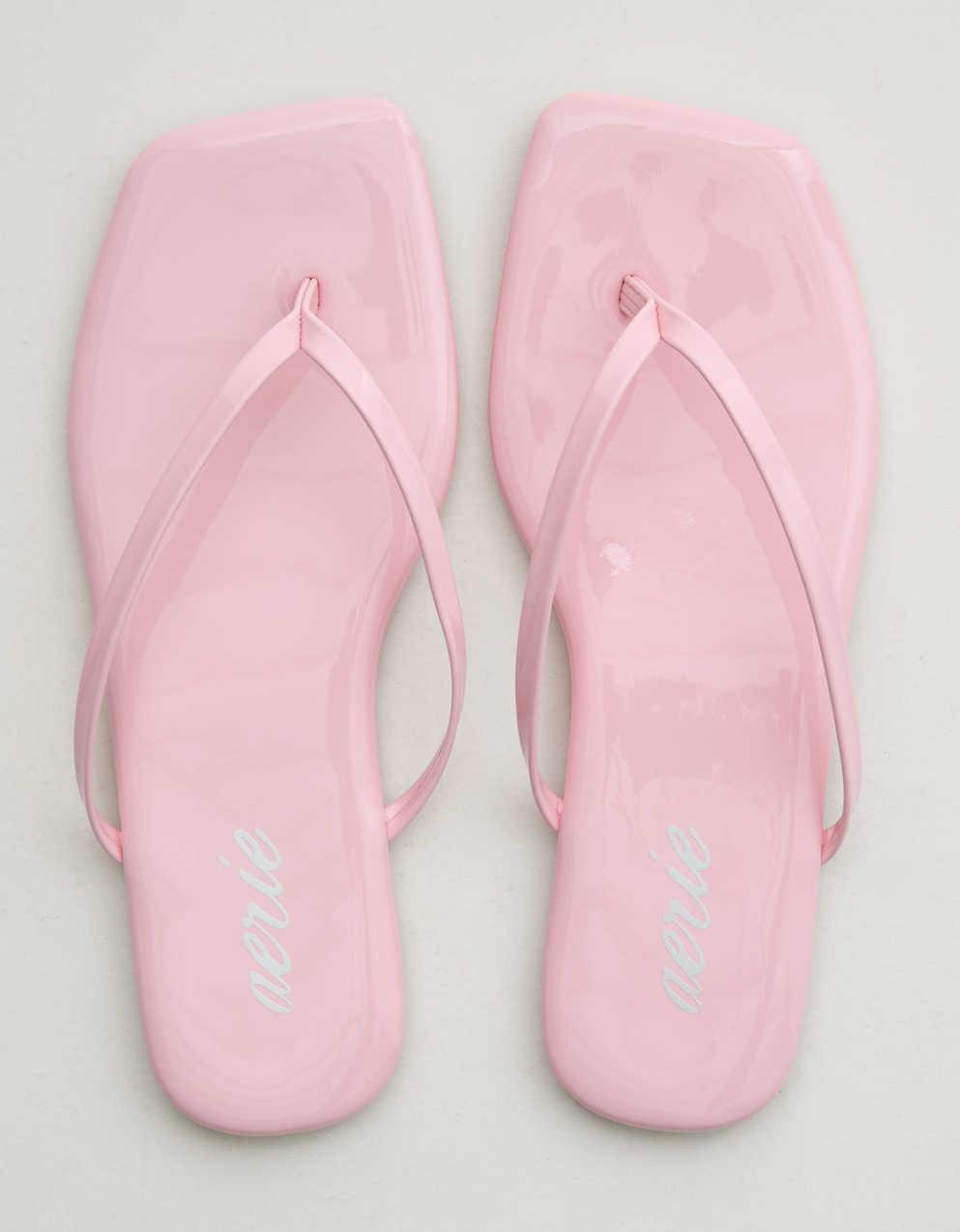 Aerie 스퀘어 토 플립플랍