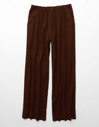 AE Linen-Blend Wide-Leg Pant