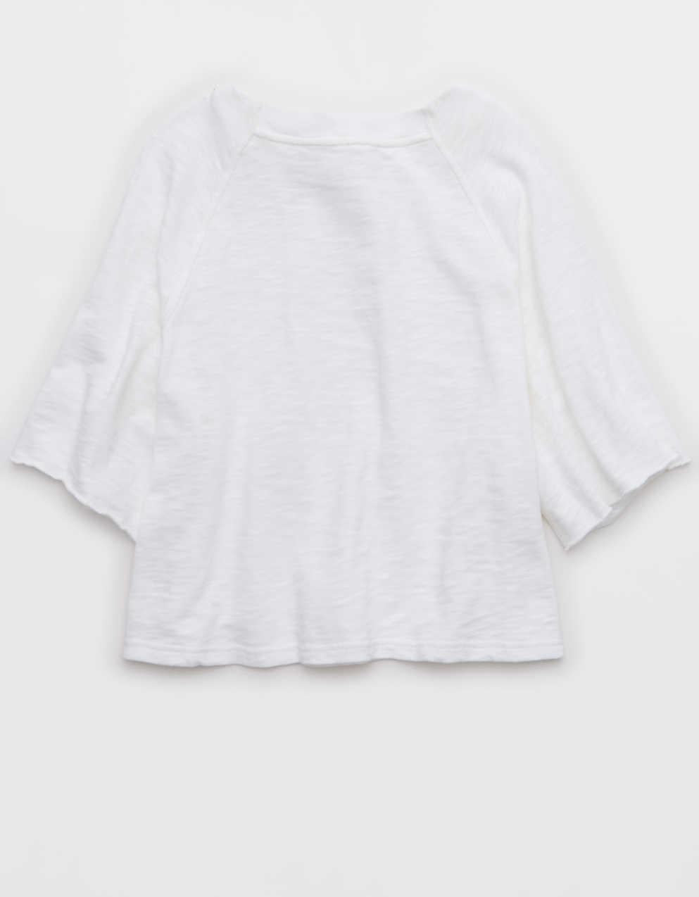 Aerie 잇츠 캐주얼 니트 슬러브 티셔츠