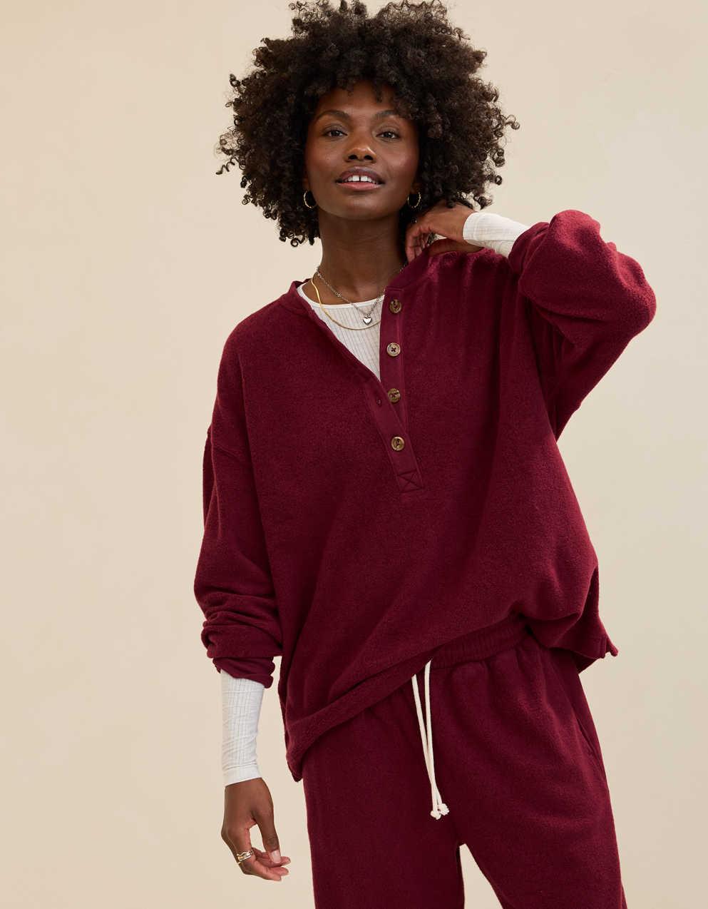 Aerie 셰르파 헨리 스웨트셔츠