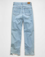 AE Strigid Ripped Super High-Waisted Baggy Straight Jean