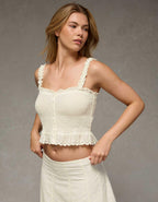 AE Smocked Button-Up Cami