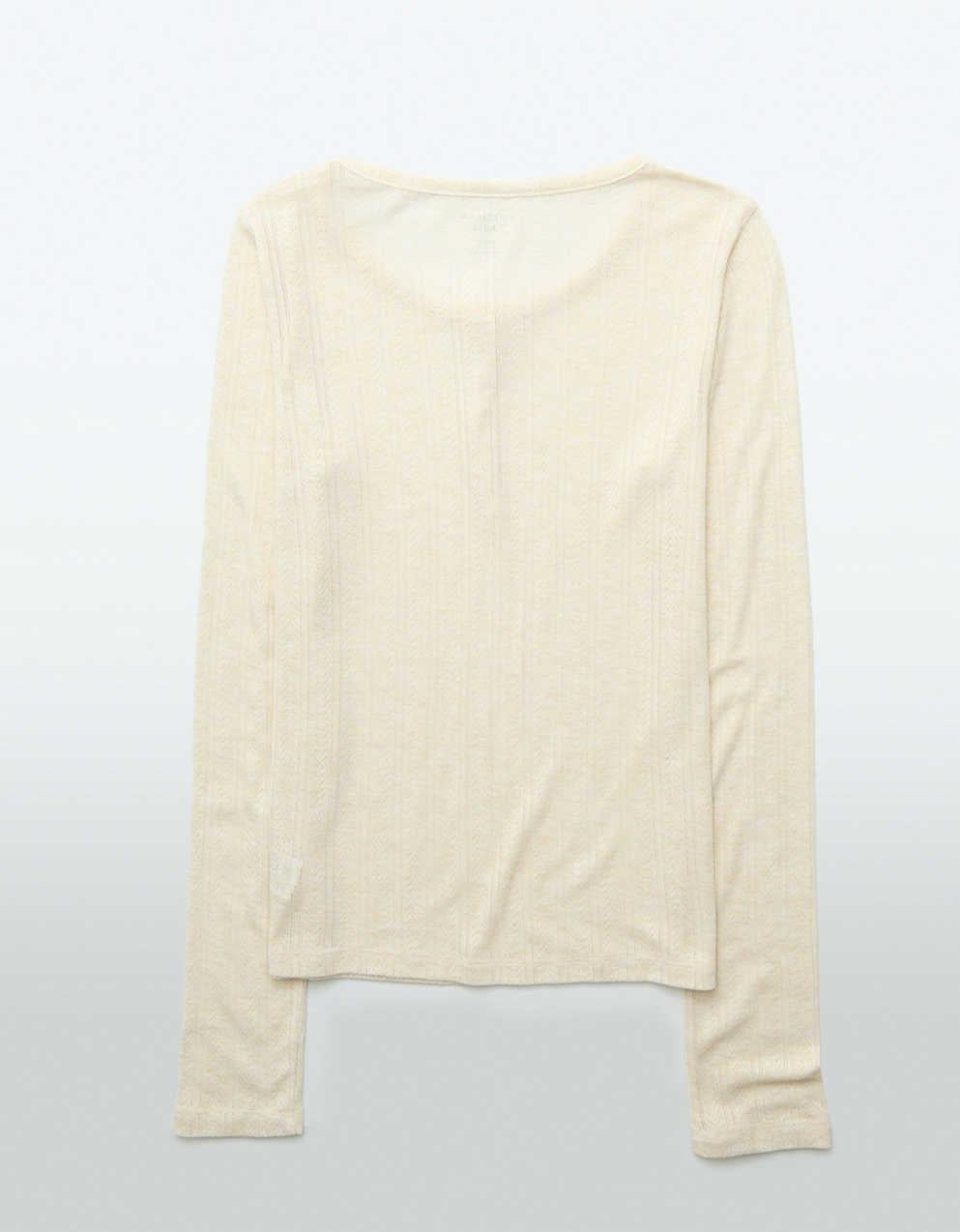 AE Long Sleeve Henley T-Shirt
