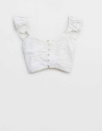 Aerie 크롭 시어서커 탱크톱