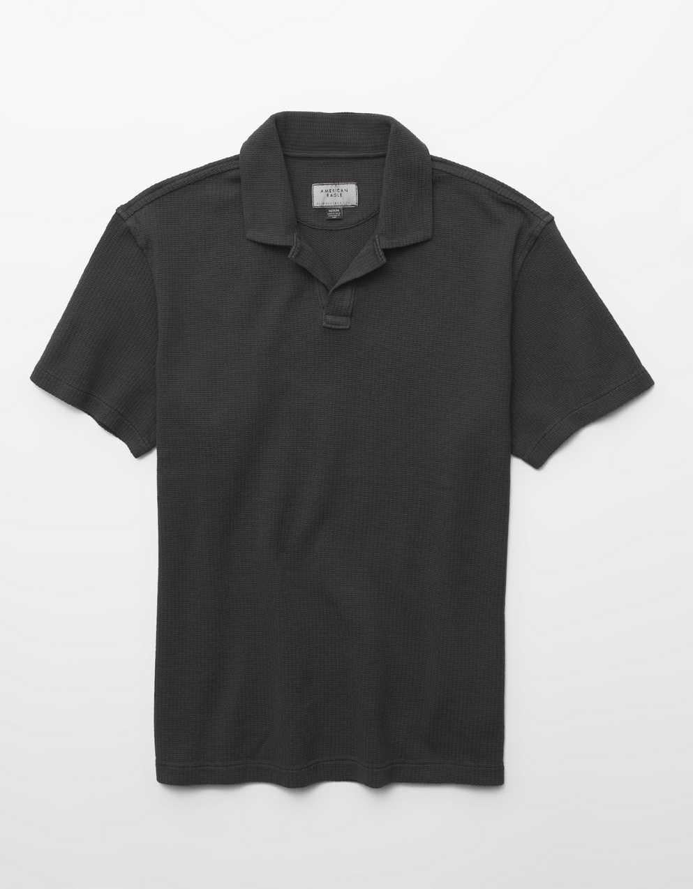 AE Standard Fit Johnny Collar Knit Polo Shirt