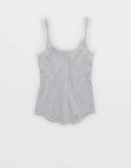 Aerie 리브드 스쿱넥 탱크탑