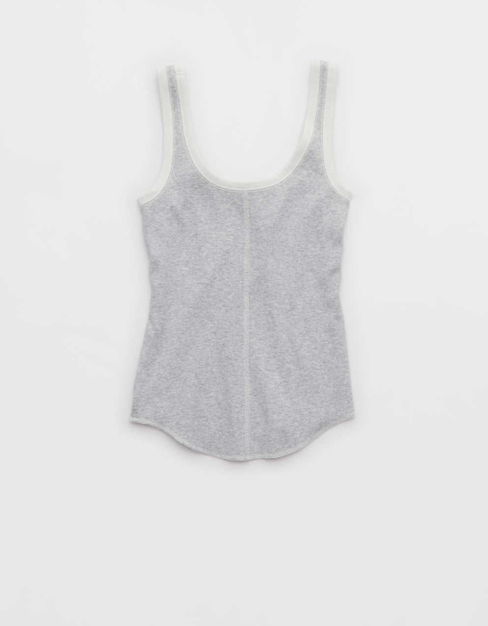 Aerie 리브드 스쿱넥 탱크탑