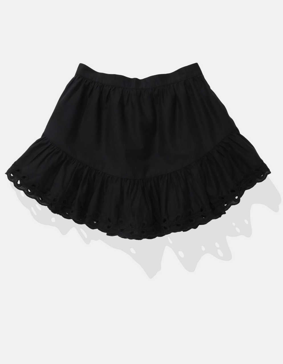 AE High-Waisted Embroidered Eyelet Mini Skirt
