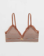 Superchill Cotton Rib Padded Triangle Bralette