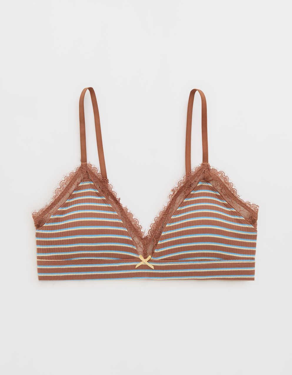 Superchill Cotton Rib Padded Triangle Bralette