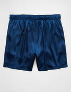 AEO Men's Solid Satin Pocket Boxer Short