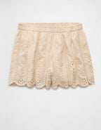 AE High-Waisted Eyelet Short