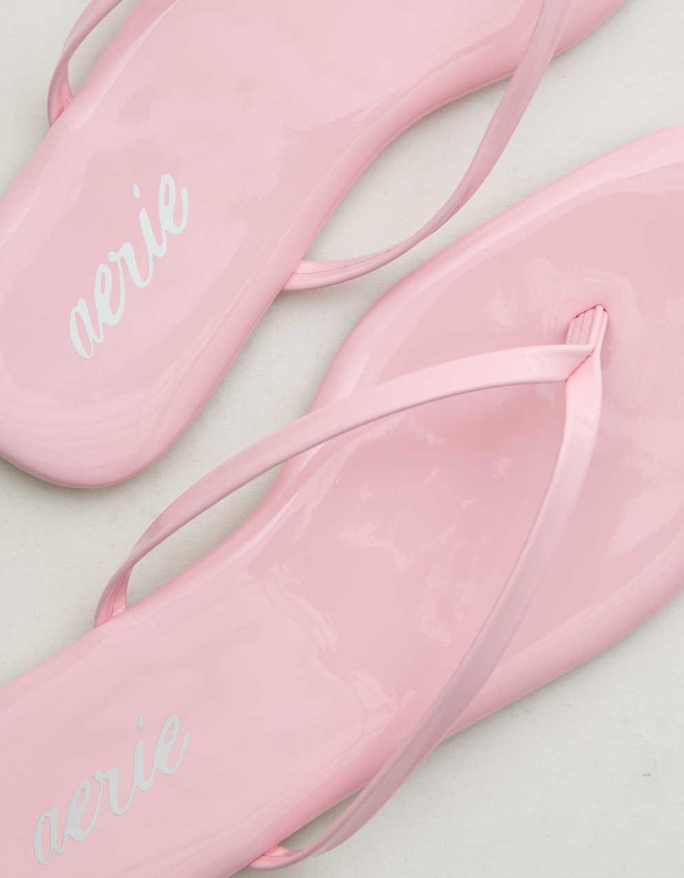 Aerie 스퀘어 토 플립플랍