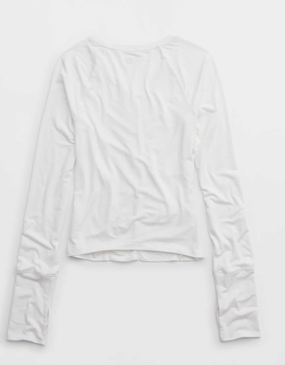 OFFLINE By Aerie Thumbs Up Ruched Long Sleeve T-Shirt