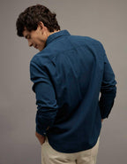 AE Standard Fit Linen-Blend Button-Up Shirt