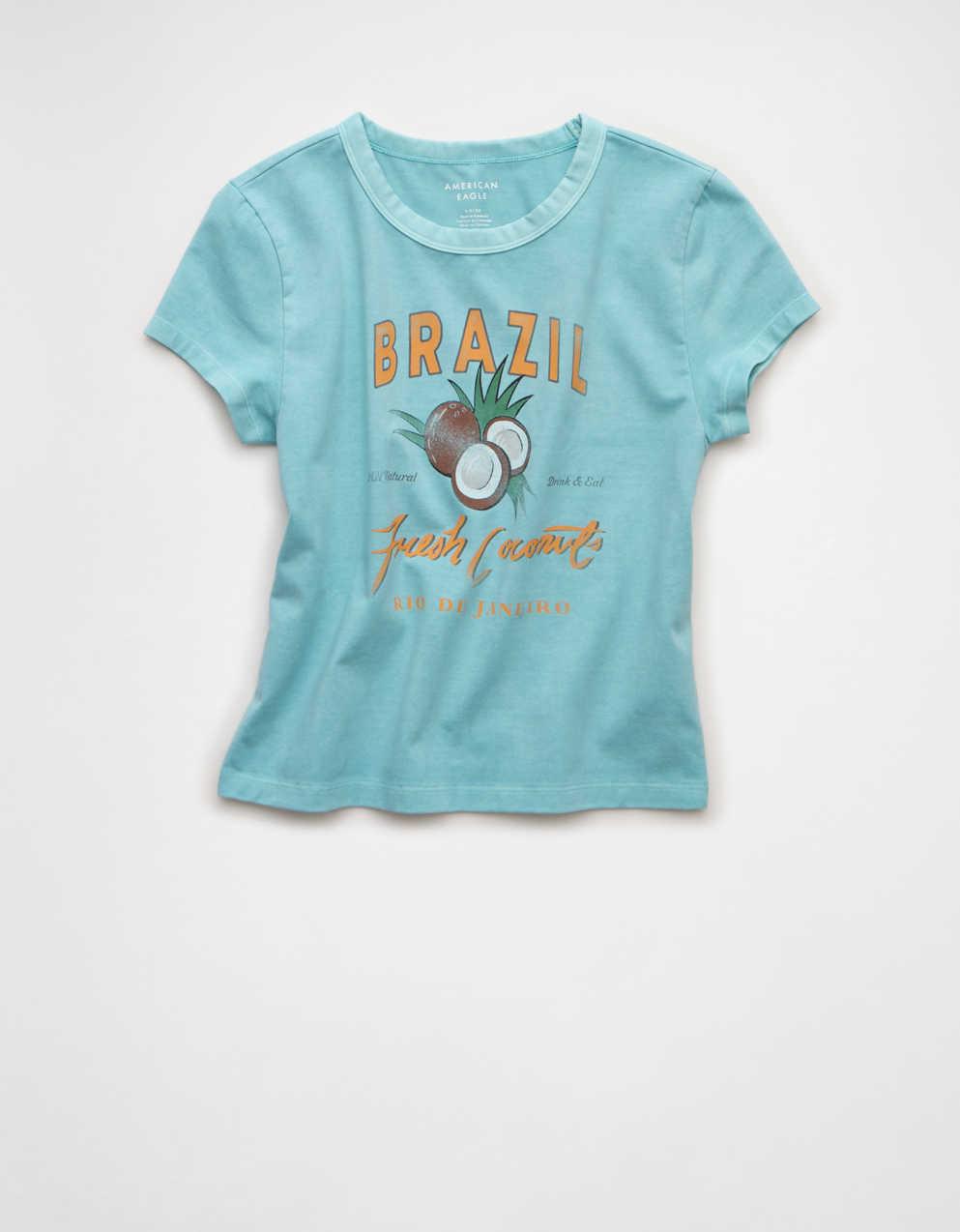 AE 핏 크롭 그래픽 티셔츠
