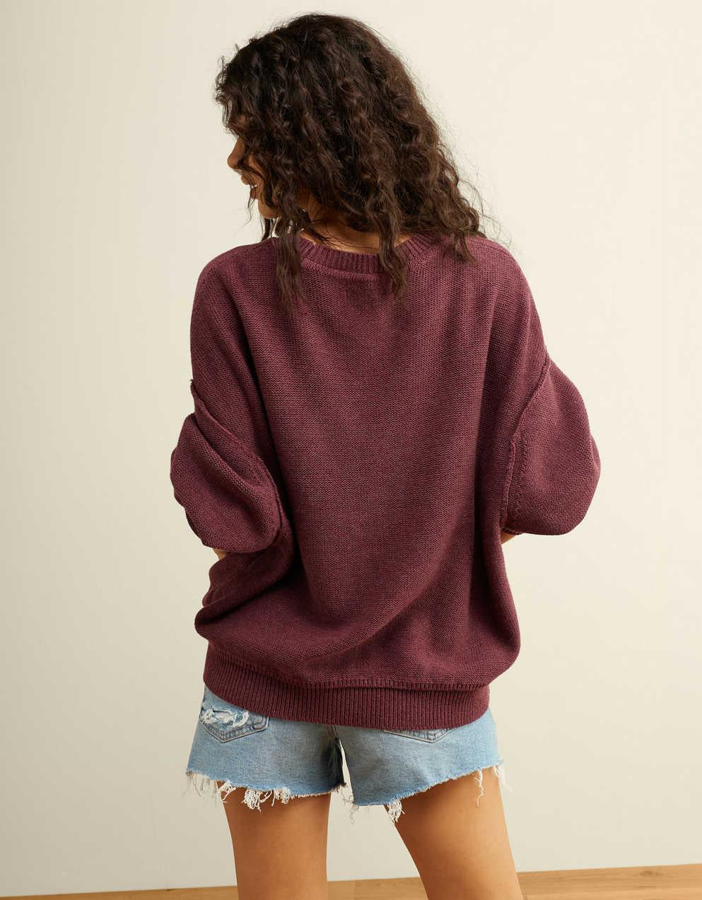 AE Oversized Crew Neck Sweater