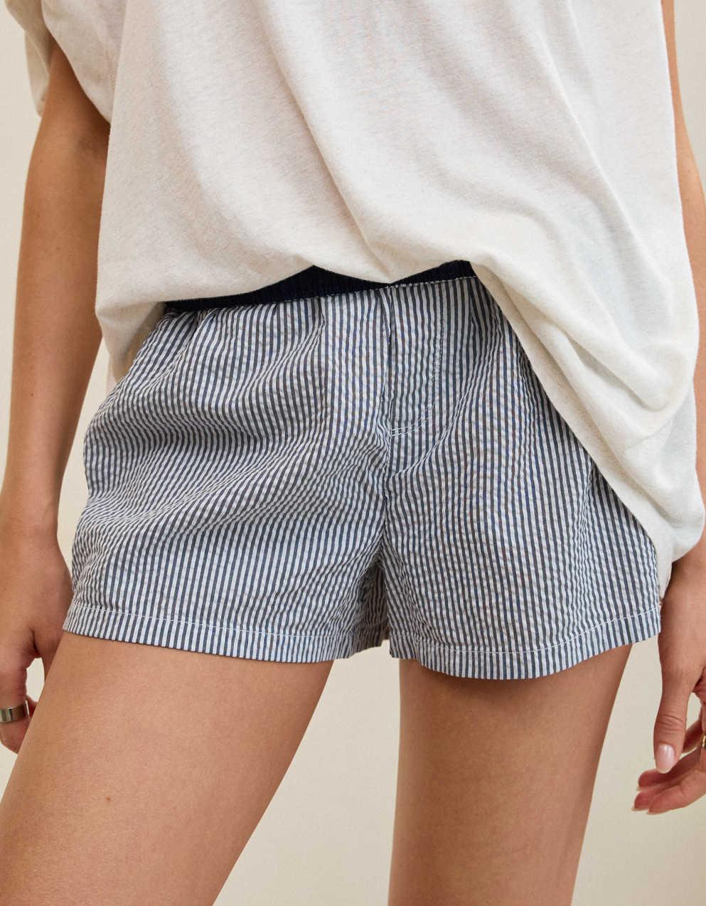Aerie Around Town 시어서커 박서 팬츠 - OVERSLEPT