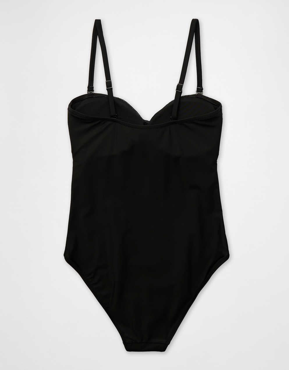 Aerie 러쉬 컷 아웃 반도 풀 커버 원피스 수영복