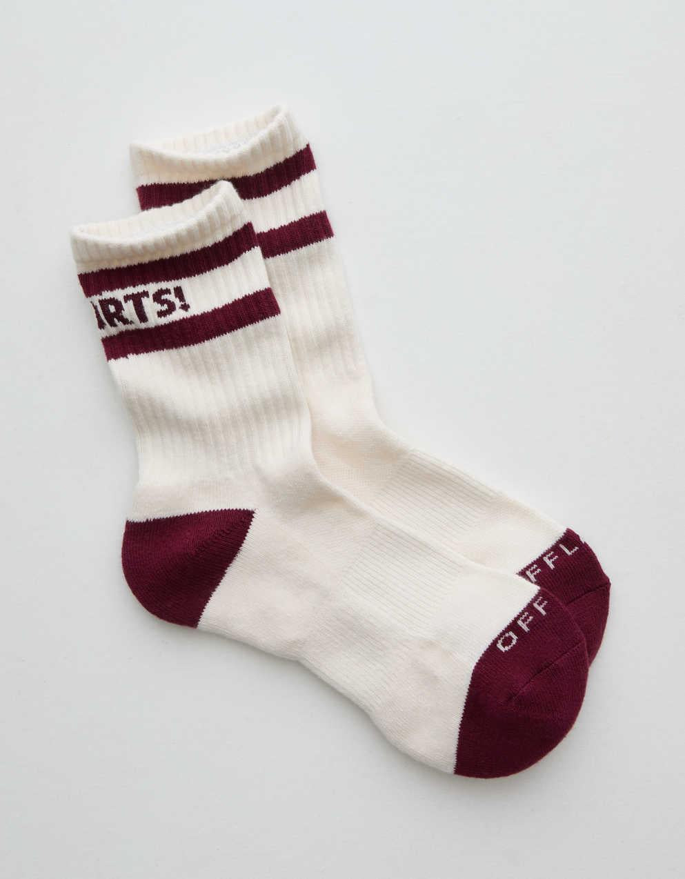 Offline 바이 Aerie 크루 양말