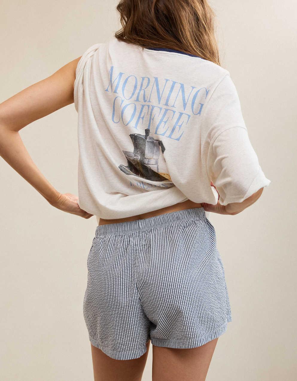 Aerie Around Town 시어서커 박서 팬츠 - OVERSLEPT