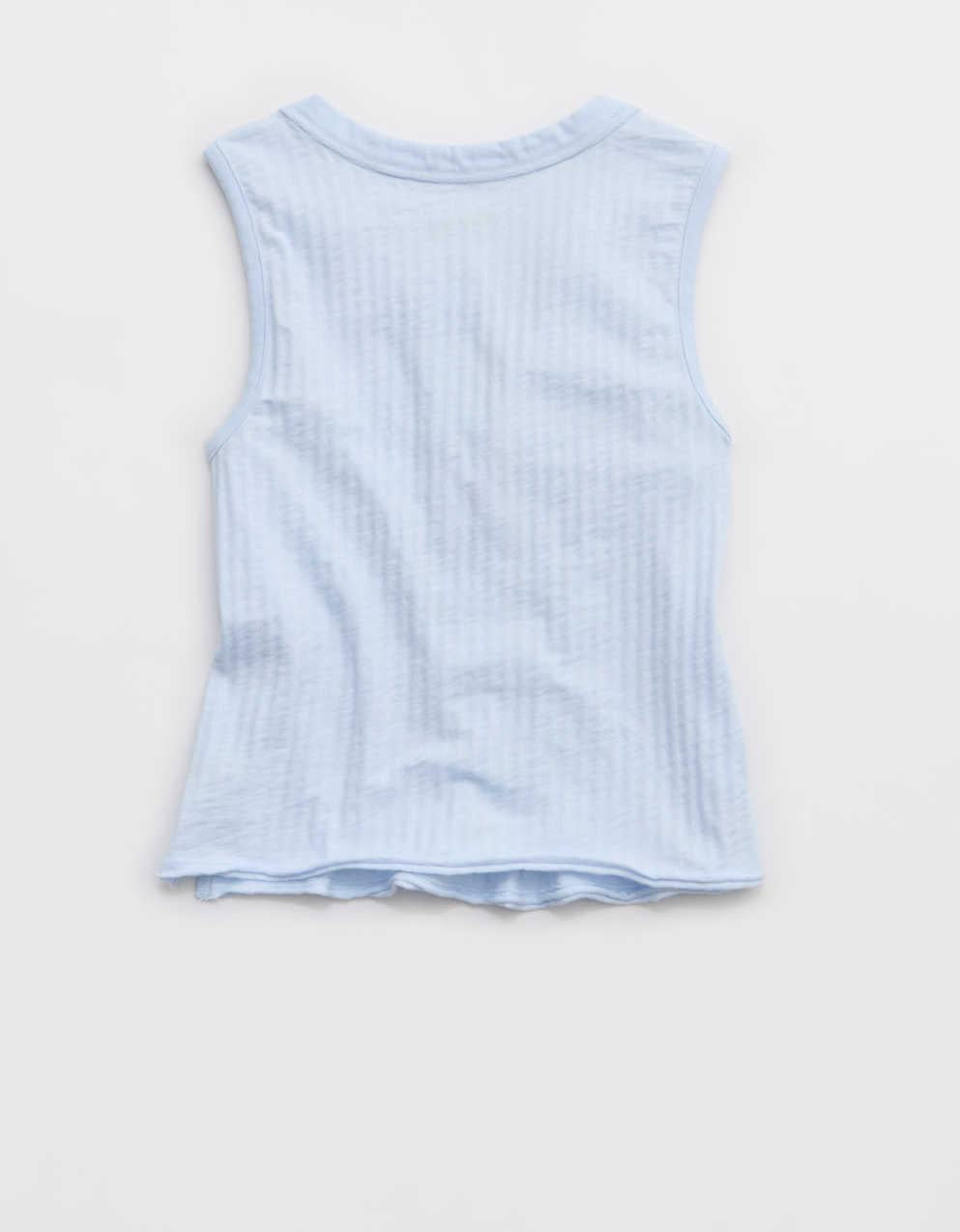 Aerie 섀도우 스트라이프 헨리 탱크톱
