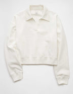 AE Cropped Polo Sweatshirt