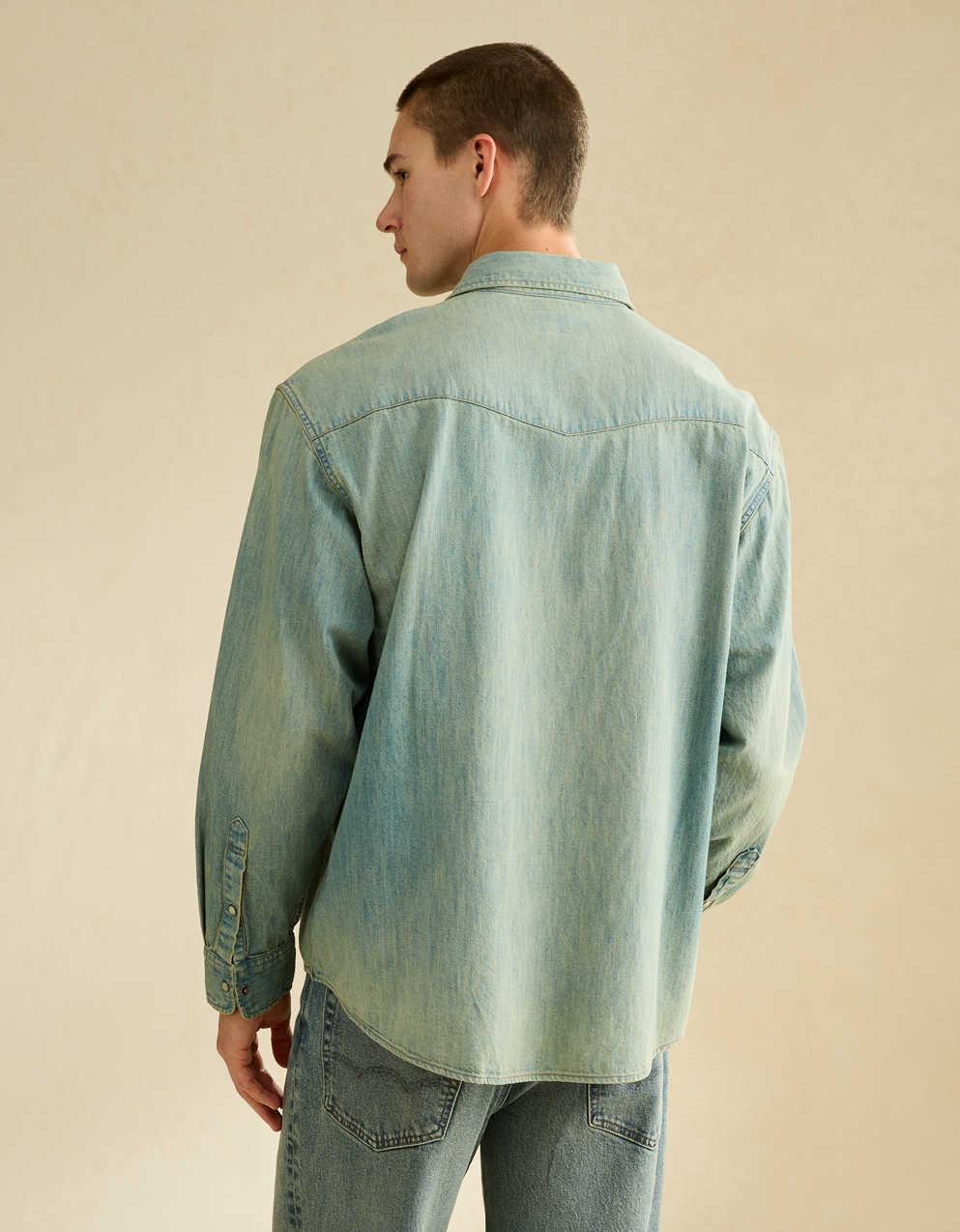 AE Relaxed Denim Western Shirt