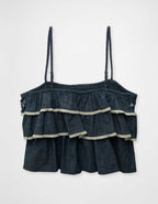 AE Embroidered Ruffle Cami Top