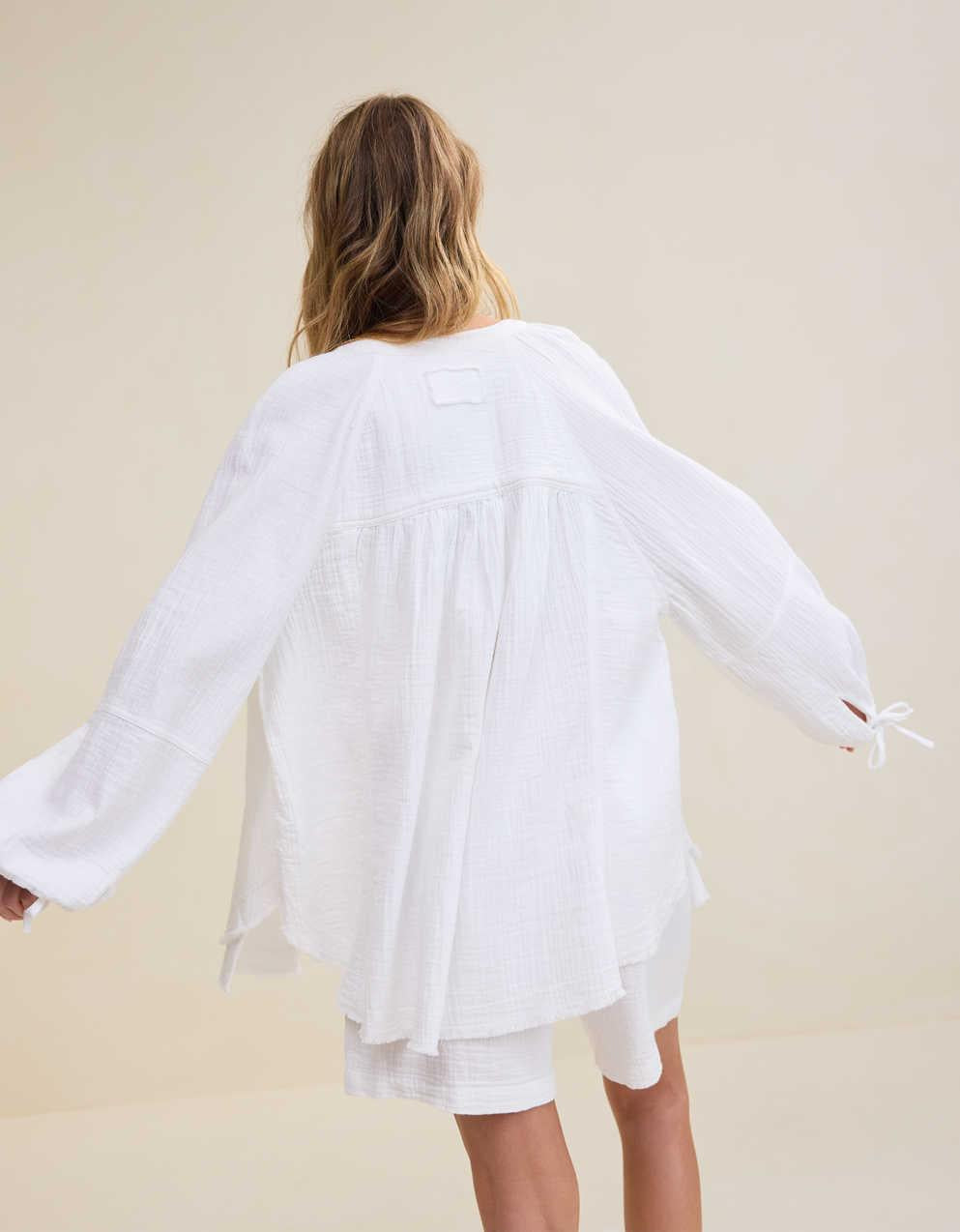 Aerie 데이브레이크 커버업 셔츠