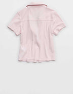 Aerie 크롭 폴로 티셔츠
