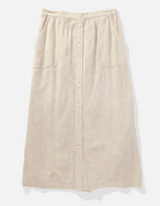 AE Button Front Midi Skirt