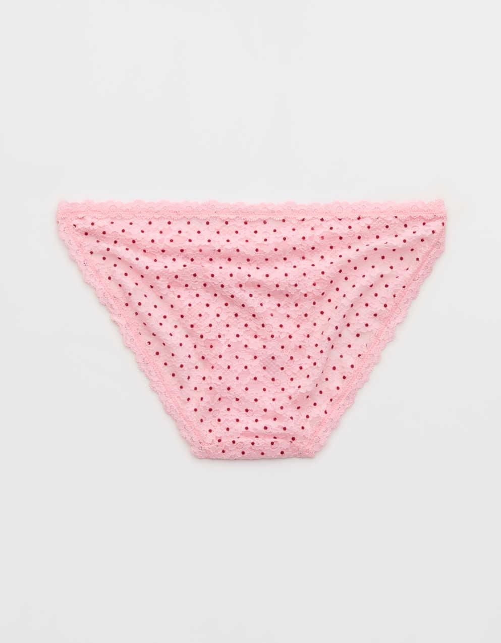빈티지 레이스 스트링 비키니 언더웨어 뽐내기