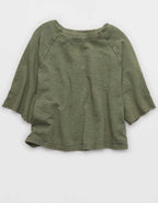 Aerie It's Casual Knit Slub T-Shirt