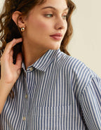 AE Cropped Button Up Shirt