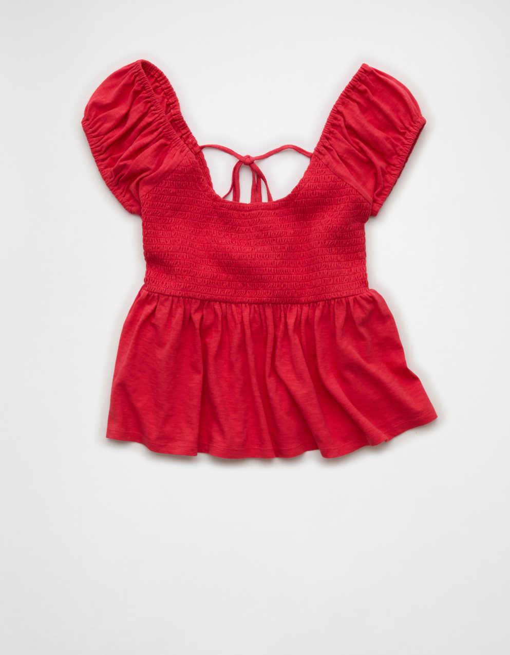 AE Sunchaser Babydoll Ruffle Tee
