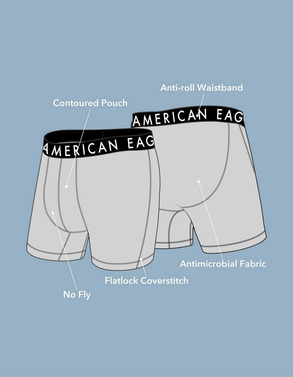 AEO 남성용 스페이스 염료 6인치 Flex 복서 브리프