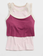 OFFLINE By Aerie Real Me Ringer High Neck Tank Top