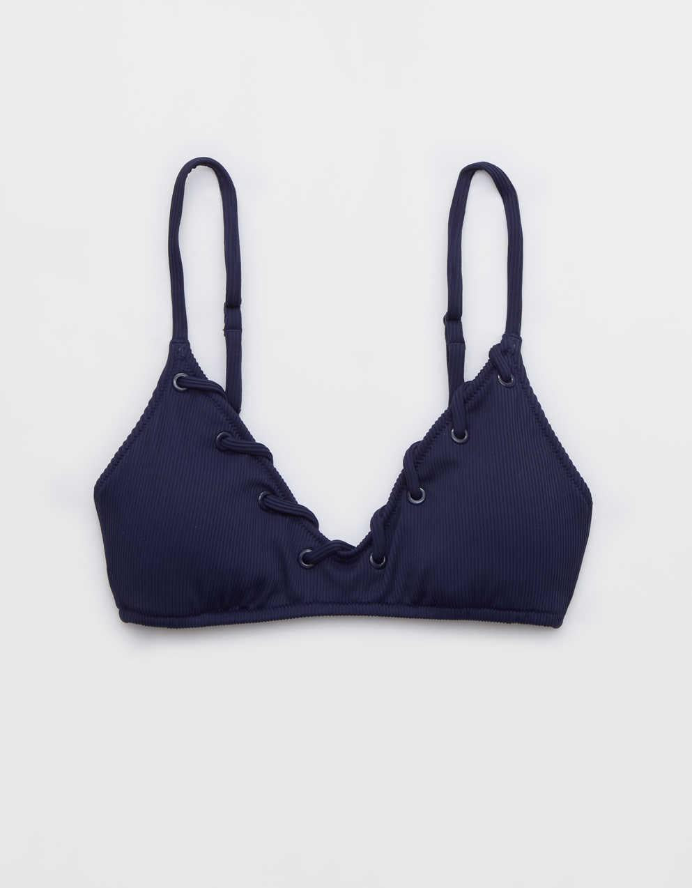 Aerie Ribbed Voop Bikini Top