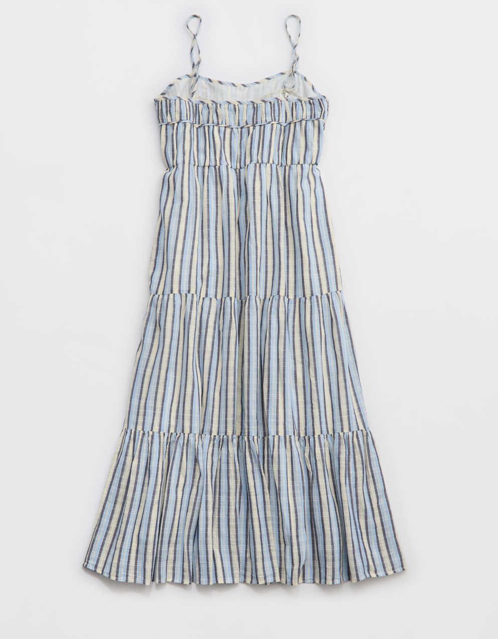 Aerie Striped Tiered Maxi Dress