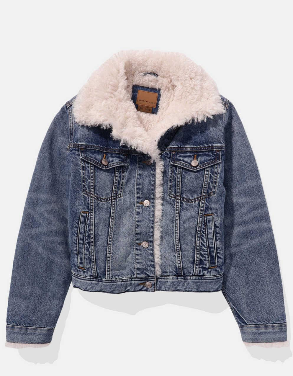 AE Sherpa Denim Jacket