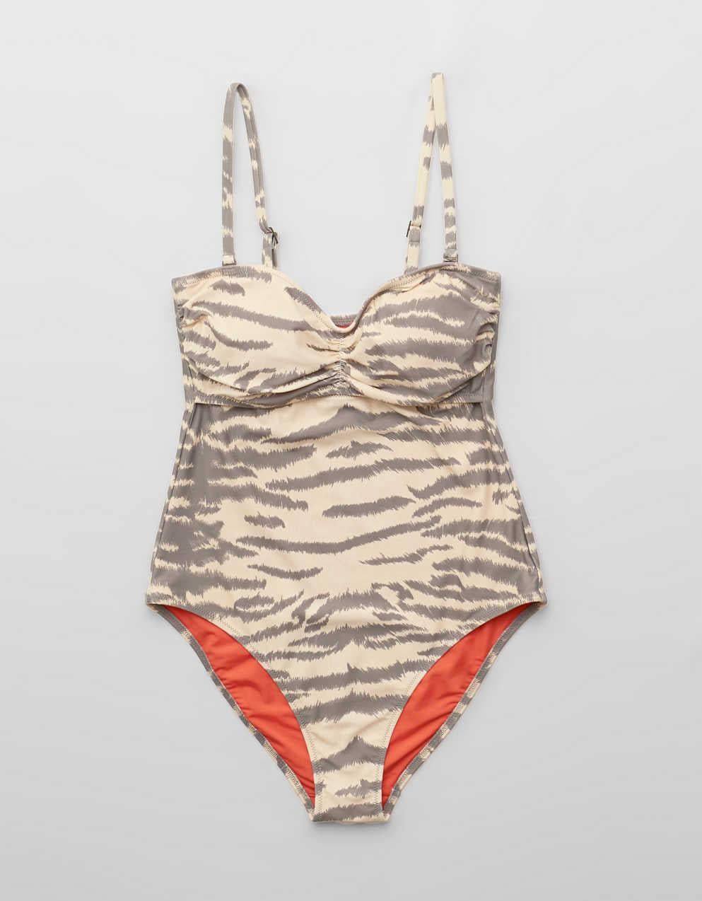 Aerie 러쉬 컷 아웃 반도 풀 커버 원피스 수영복