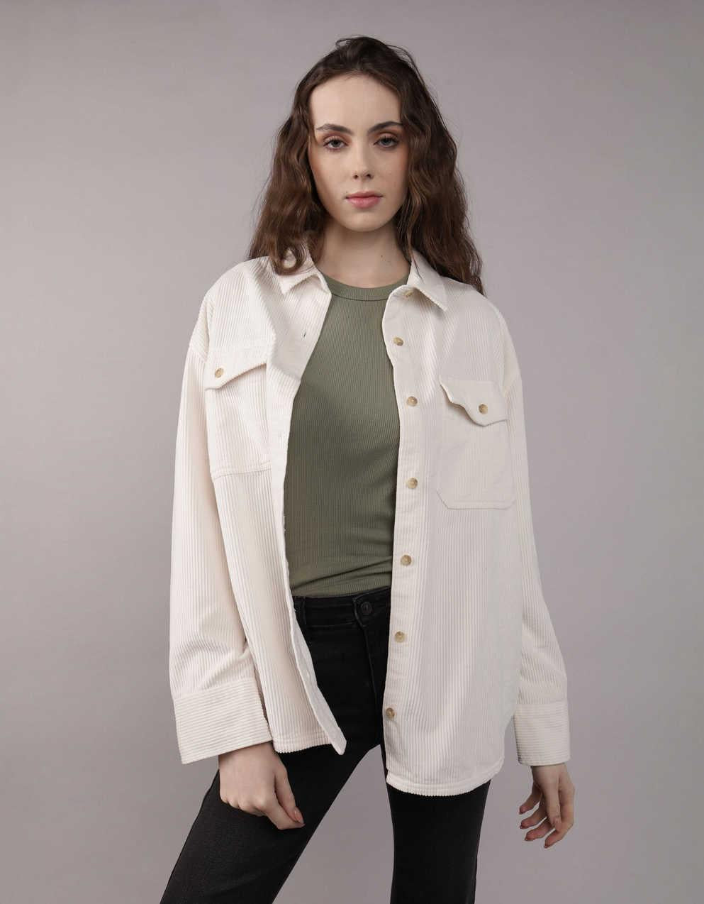 AE Oversized Corduroy Shacket