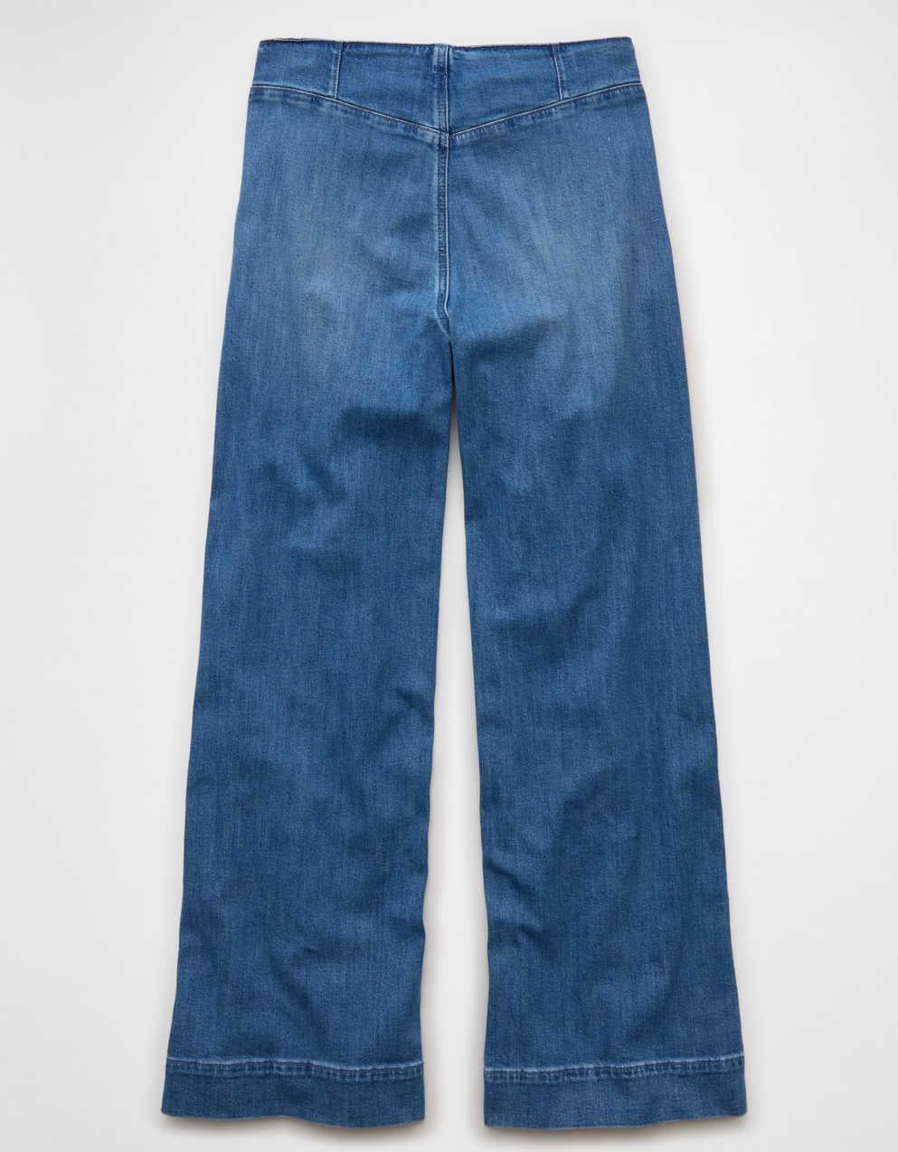 AE Dreamy Drapey Stretch Super High-Waisted Baggy Wide-Leg Jean
