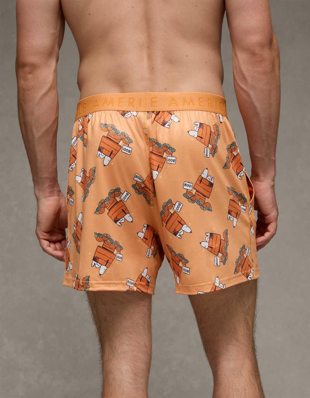 AEO Men's Halloween Snoopy Ultra Soft Pocket Boxer Short