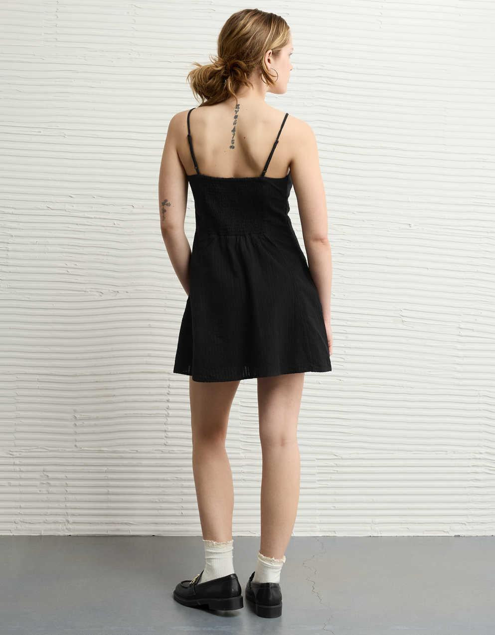 AE Sweetheart Button-Up Mini Dress