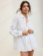 Aerie 시어서커 커버업 셔츠